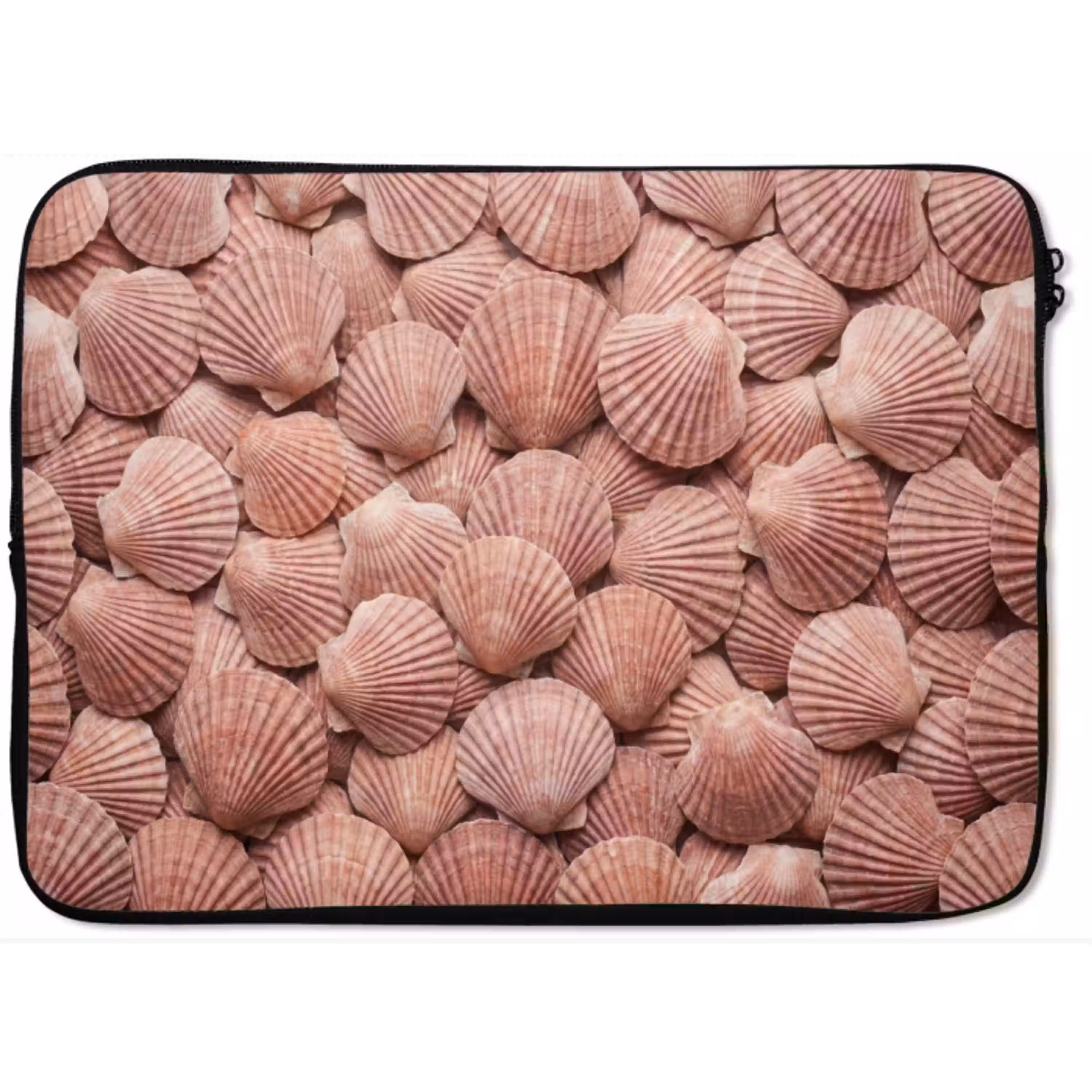 Schelpen - Patroon - Roze laptophoes neopreen klein -zkaufland3dotto