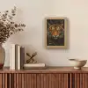 Bladeren - Tijger - Oranje Light Box met kabel (Tafellamp) klein -sfeer2