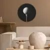 Golfbal - Minimalistisch - Wit Akoestische PET Vilt - Rond klein -sfeer1