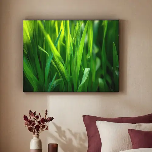 Grassprieten - Lichtinval - Groen Textielframe zwart klein -sfeer1