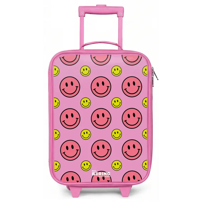 All smiles roze Kinderkoffer - Roze klein -zz3dotto