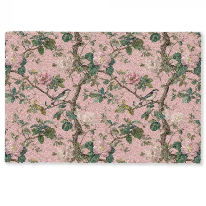 Pioenrozen - Botanisch - Vogel Deurmat klein 898 -zkaufland3d