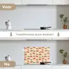 Kers - Disco - Patroon keuken achterwand spatscherm klein 900 -voor_na_NL