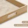 Structuur - Spikkels - Beige Dienblad Rechthoek middel 911 -USP_HandgreepDE