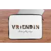 Vriendin - Lettercollage laptophoes neopreen klein -tafel