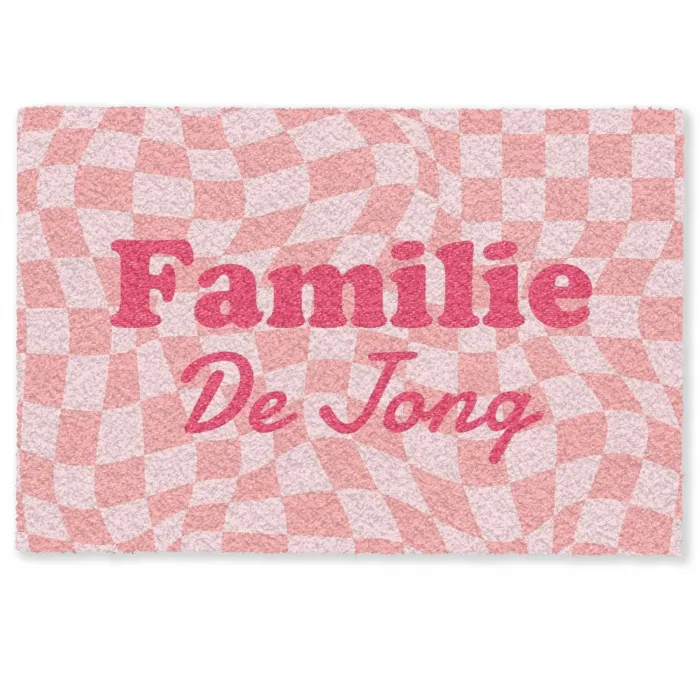 Familie - Roze Deurmat klein -zkaufland3d