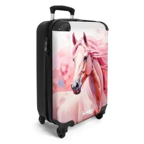 Roze Renner Koffer - NBS - Handbagage middel -productfoto_3d