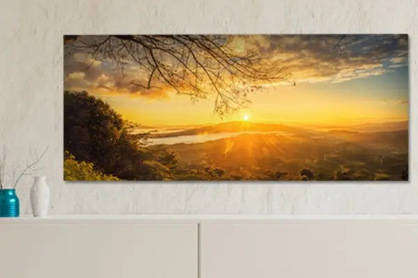Panorama foto op canvas
