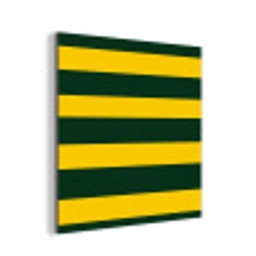 Klassiek - Strepen - Groen aluminium wit klein 46 -3d
