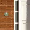Olijfgroen - Modern Naambord Rond klein -sfeer3-rond-XS