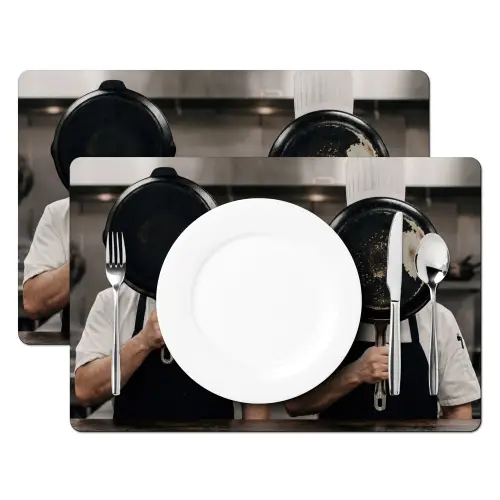 Koks - Koekenpannen - Keuken Placemat vinyl groot -zzsfeer2_Kitchenyeah-website