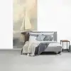 Zeilschip - Zee - Bewolkt fotobehang vinyl groot -slaapkamer