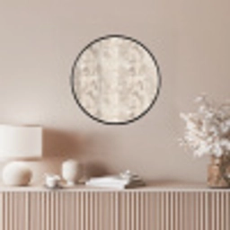 Slang - Patroon - Beige Fotolijst rond zonder passe partout klein 856 -sfeer3