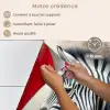 Zebra - Wilde dieren - Vlinder - Bloemen keuken achterwand spatscherm klein -spatscherm_FR