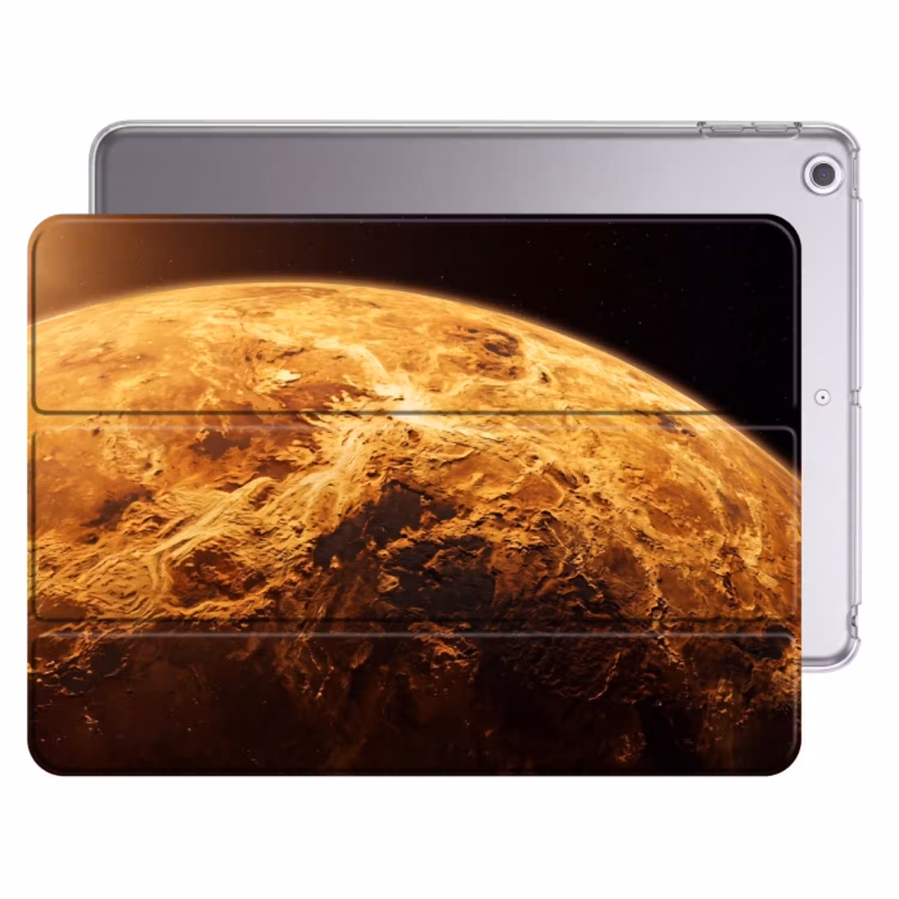 Planeet - Ruimte - Oranje Apple iPad 2017 middel -threedimensional_3d_global