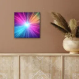 Abstract - Light - Burst - Modern - Colorful aluminium wit klein -sfeer4