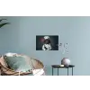 Quote - Neon - Hond - Kokskleding Muursticker klein -plant