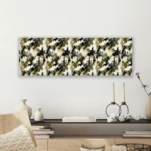Donker - Groen - Camouflage - Schilderachtig canvas 2cm klein 828 -sfeer6