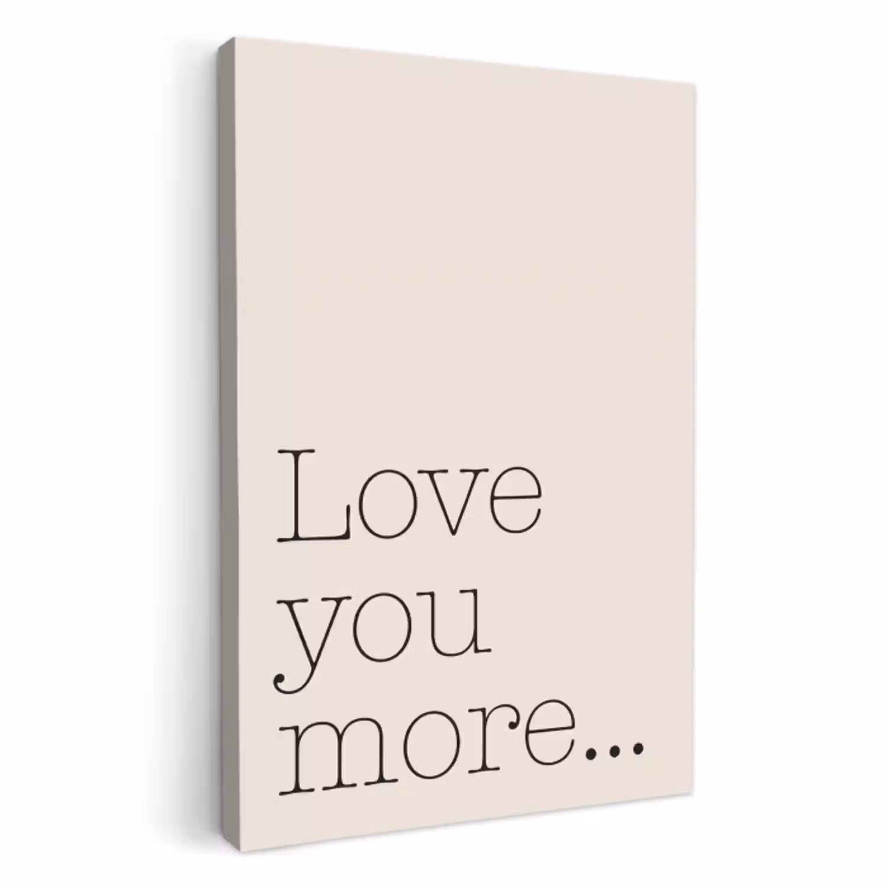 Minimalistisch - Love - Beige KitchenYeah - Keuken - Canvas klein -3d
