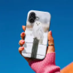 Sneeuwuil - Hek - Sneeuw - Wit Toughcase MagSafe Apple iPhone 17 klein -Sfeer1V