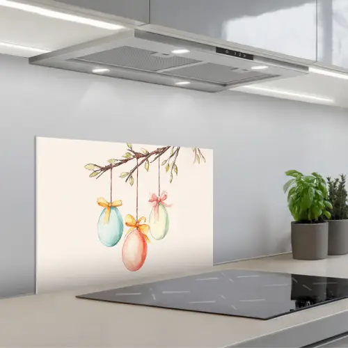 Paastak - Strikje - Eieren keuken achterwand spatscherm klein -3d_schuin