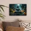 Boeddha - Beeld - Buddha - Zen - Kunst - Boedha canvas 2cm klein -sfeer1