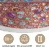 Ijsje - Hoorntje - Steentjes - Blauw Akoestische PET Vilt - Rond klein -closeup_NL