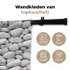 Wit - Kiezels - Egaal Wandkleed katoen klein 269 -sfeer2