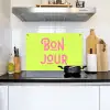 Groen - Roze bonjour - art-deco Inductie beschemer met haakjes klein -sfeer2