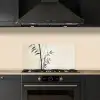 Japandi - Bamboe - Beige keuken achterwand spatscherm klein -sfeer1