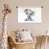 Olifant - Baby dier Wandkleed katoen klein -wsfeer5_kind