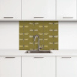 Libellen - Patroon - Groen keuken achterwand 2 middel 865 -3d