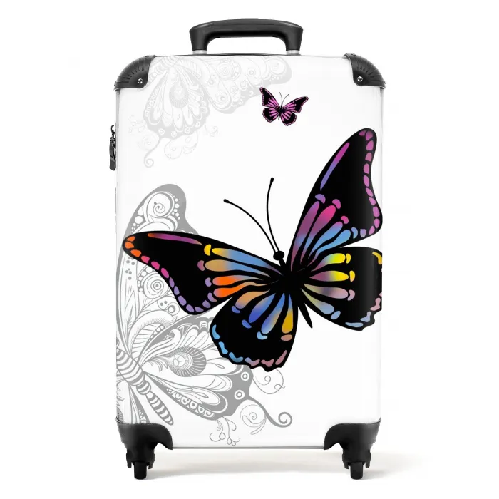 Petal papillon Koffer - NBS - Handbagage middel -productfoto_recht