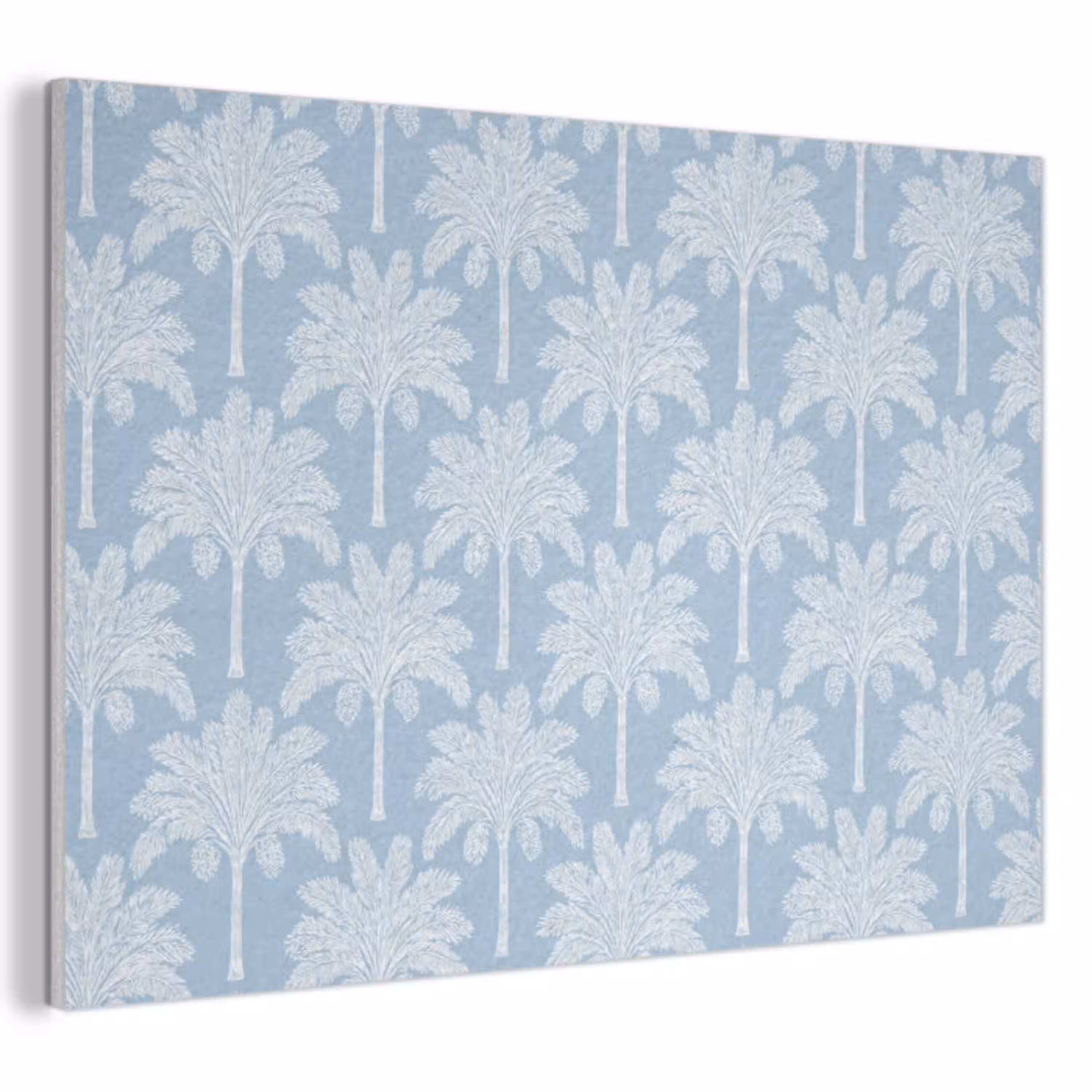 Palmboom - Modern - Blauw PET vilt klein 837 -3d
