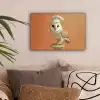 Kerkuil - Koksmuts - Oranje - Vogel canvas 2cm klein -sfeer1