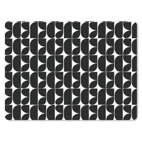 Modern - Geometrisch - Zwart muismat rubber klein 262 -3d