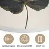Zwarte kolibrie - Bloem - Gouden cirkel Akoestische PET Vilt - Rond klein -closeup_NL