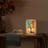 Boom - Kunst - Natuur - Zonsondergang Light Box met kabel (Tafellamp) klein -sfeer4