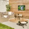 Jungle - Regenwoud - Water - Waterval - Planten Tuinposter op houten frame 2 cm dik klein -sfeer2