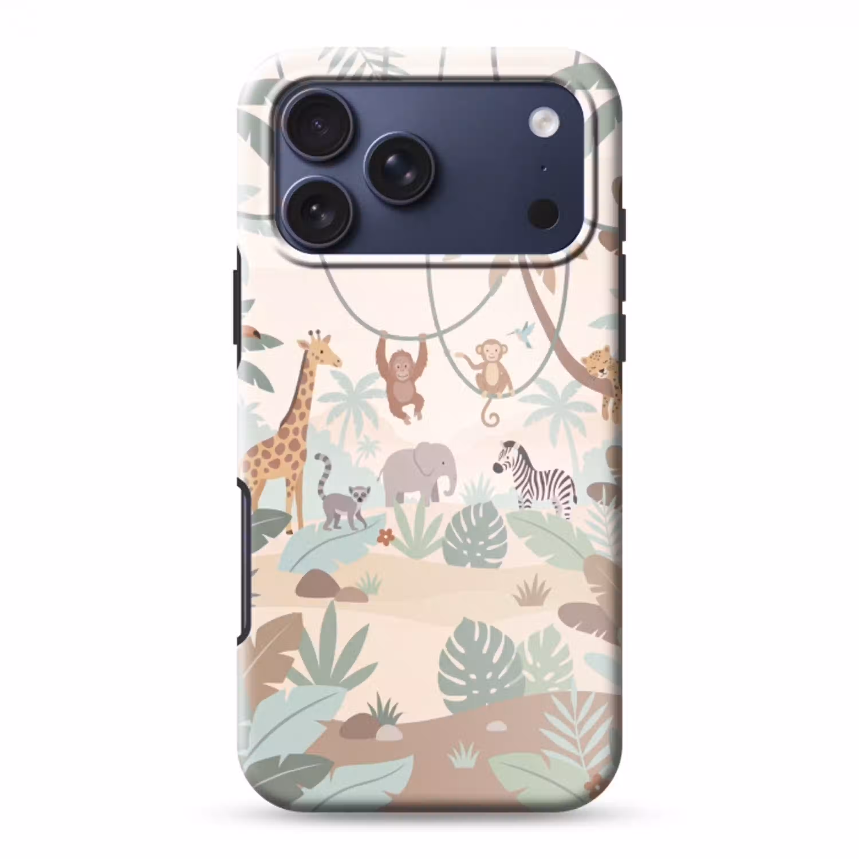 Jungle - Dieren - Groen Toughcase MagSafe Apple iPhone 17 Pro Max klein -3d