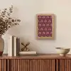 Bloemen - Waaier - Paars Light Box met kabel (Tafellamp) klein 925 -sfeer2