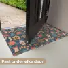 Patroon - Kerst - Symbolen - Blauw Deurmat klein 898 -USP_NL