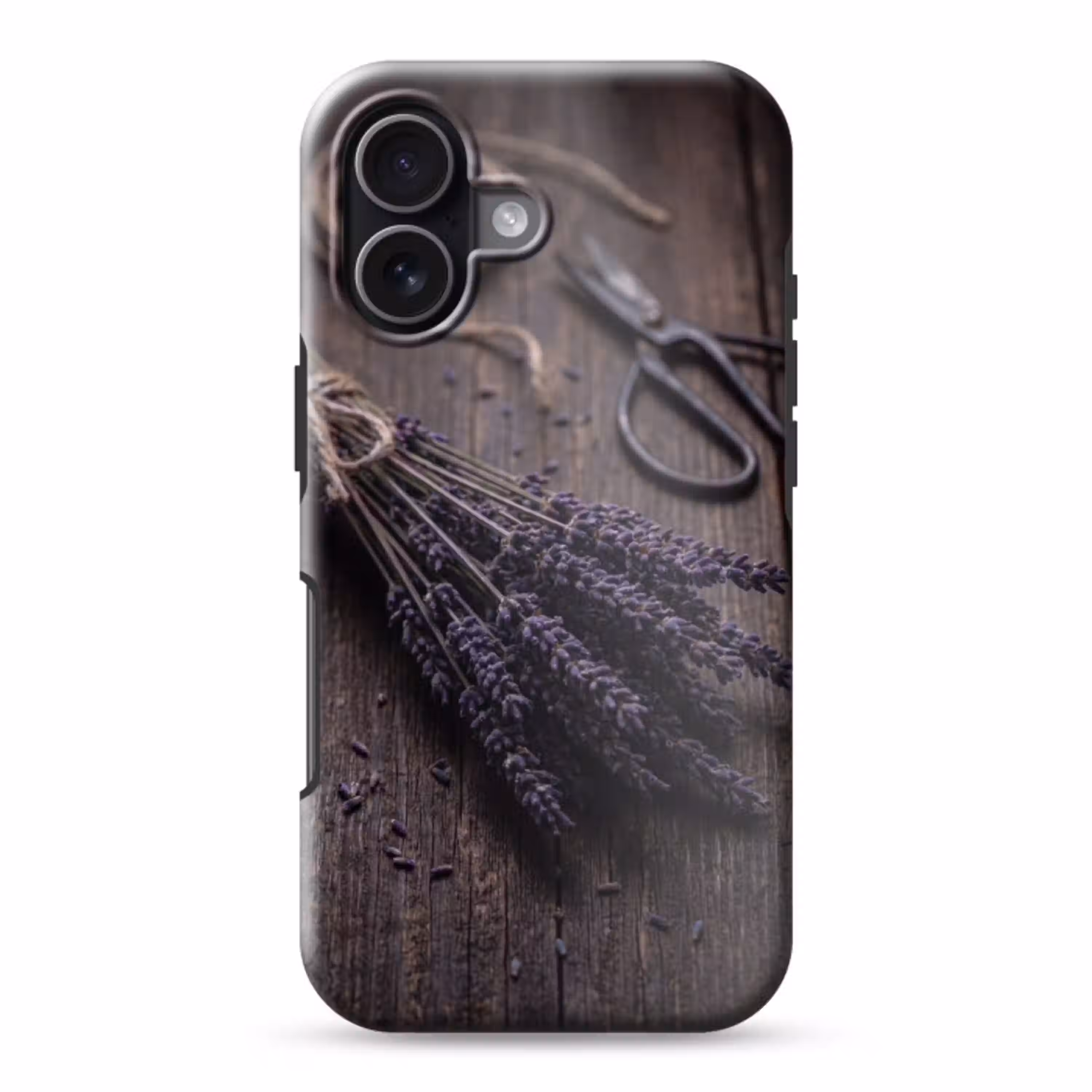 Bloemen - Rustiek - Paars Toughcase MagSafe Apple iPhone 17 klein -3d