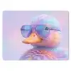Eend - bril - Pastel muismat rubber klein -3d