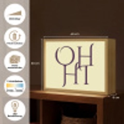 Oh hi - Geel - Monogram Light Box met batterij (Wandlamp) middel -USP_websiteoverzichtDE