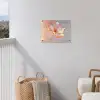 Glazen - Bloem - Roze tuinposter los doek klein -sfeer8