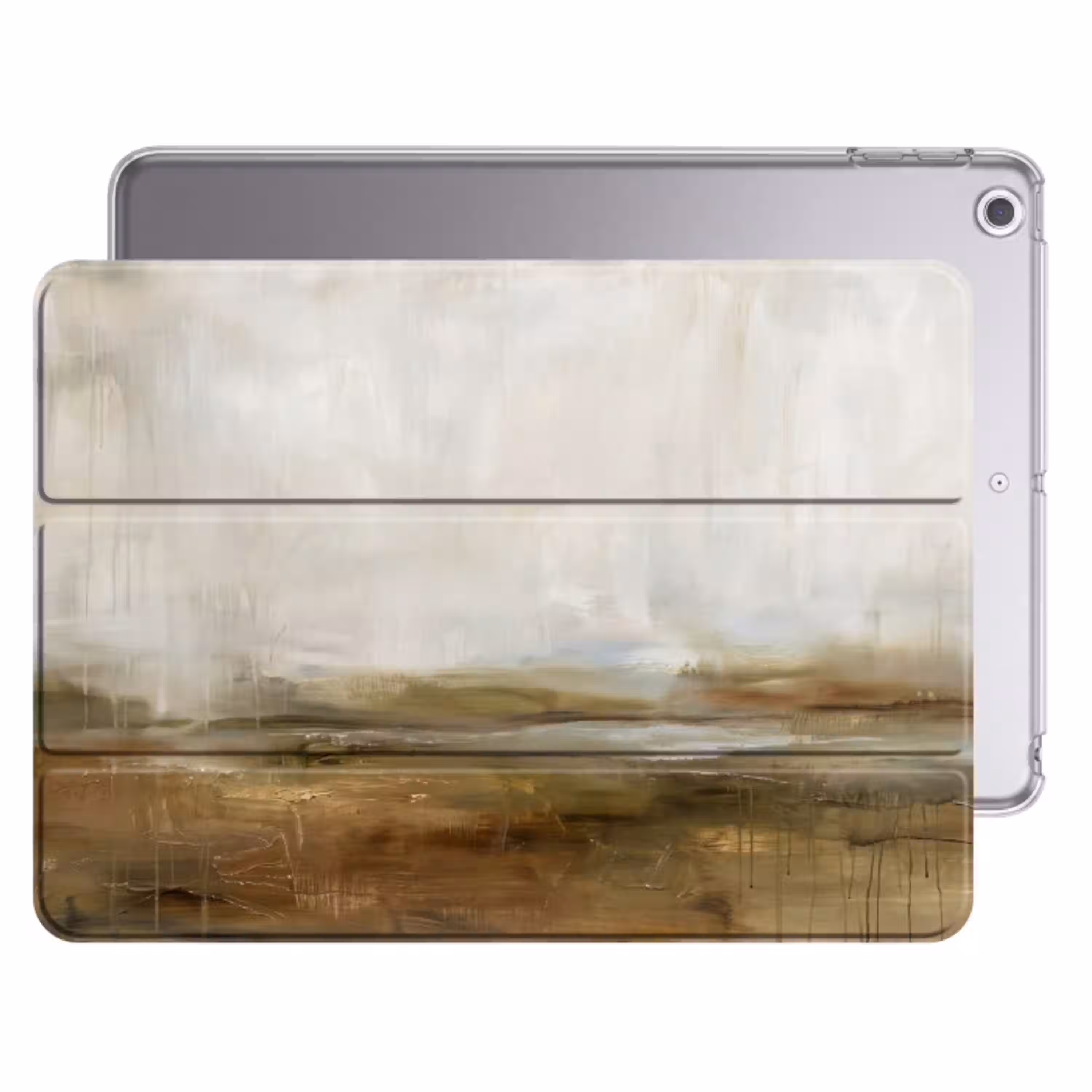 Abstract - Landschap - Natuur - Beige - Bruin Apple iPad 2017 middel -threedimensional_3d_global