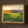 Gras - Heuvels - Zon - Natuur - Landschap Light Box met batterij (Wandlamp) middel -z3d_website