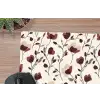 Bloemen - Botanisch - Bordeaux muismat rubber klein 262 -closeup