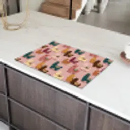 Alpaca's - Patroon - Kleurrijk Inductie beschermer vinyl 3mm klein 276 -sfeer8